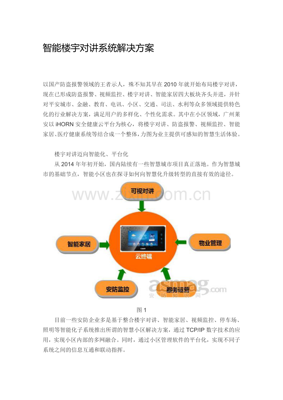 智能楼宇对讲系统解决方案.doc_第1页