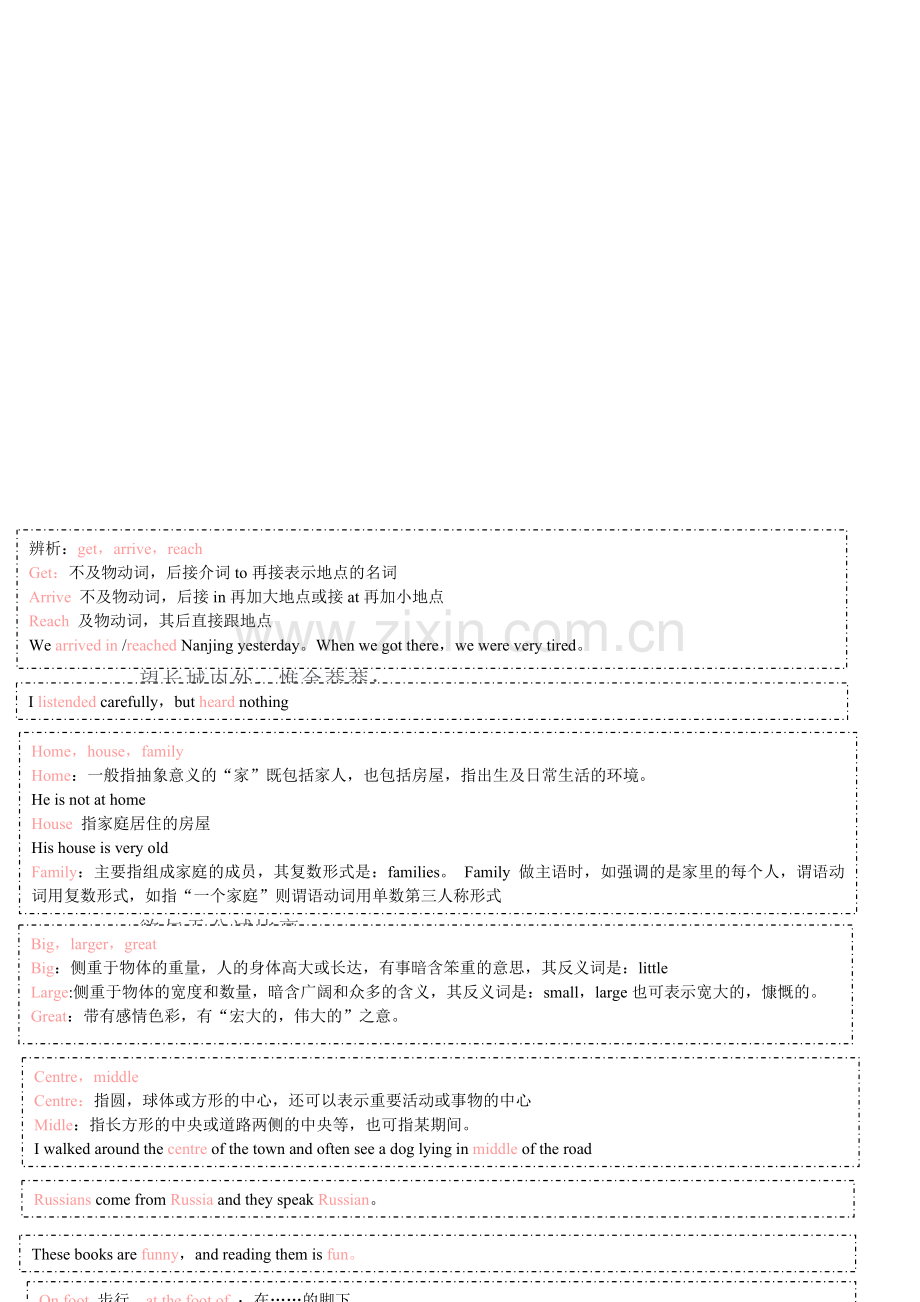 初中一年级英语下册-辨析(2).doc_第1页