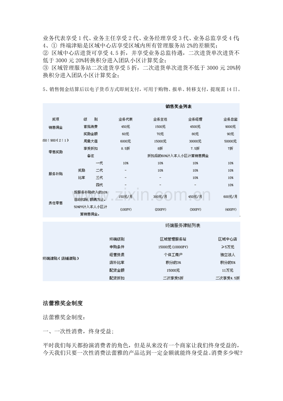 法蕾雅奖金制度-轻松创业加369403665.doc_第2页
