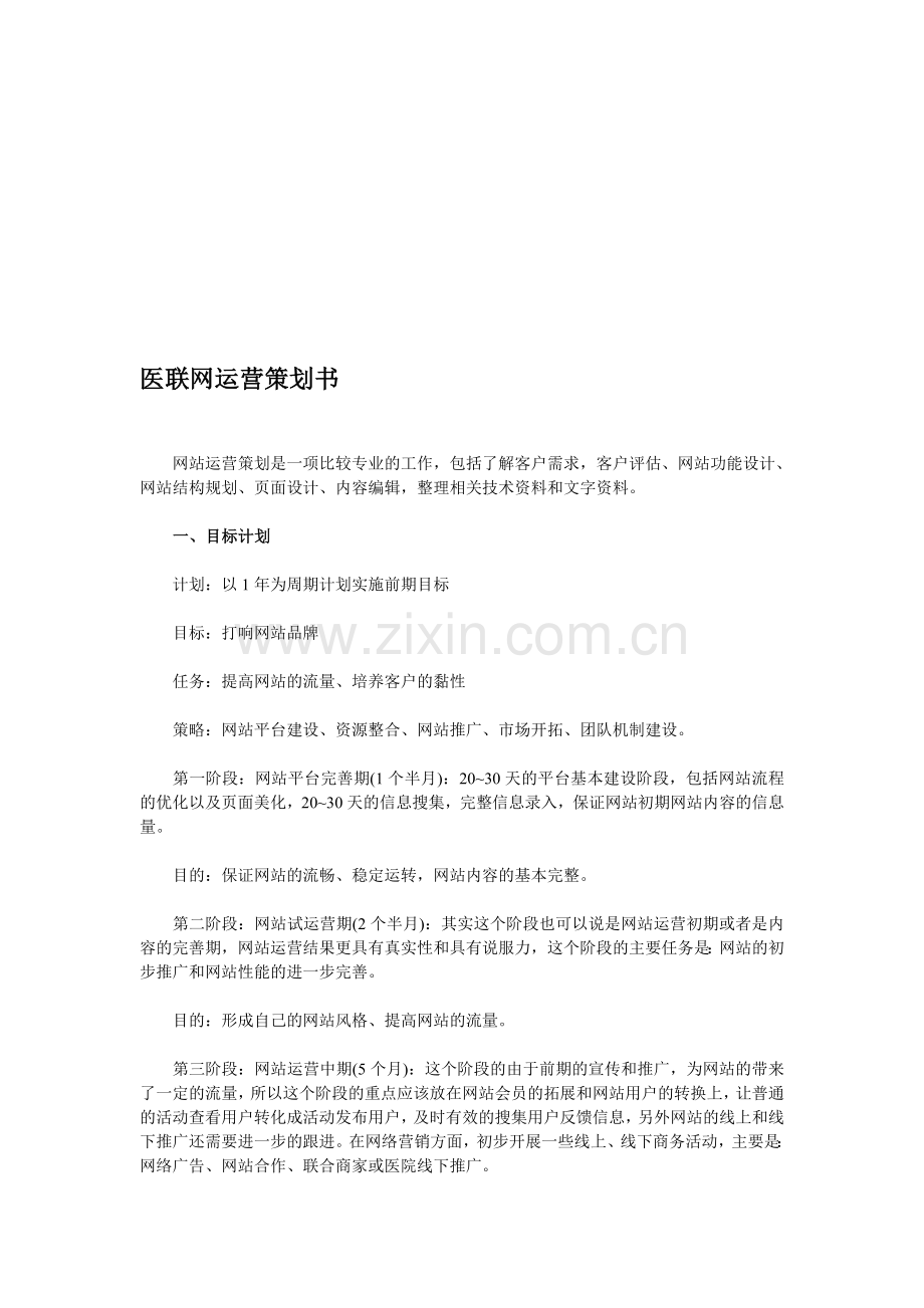 网站运营策划书.doc_第1页