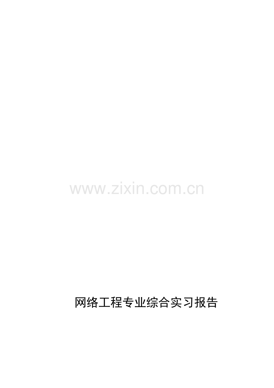 网络安全综合实习报告.doc_第1页