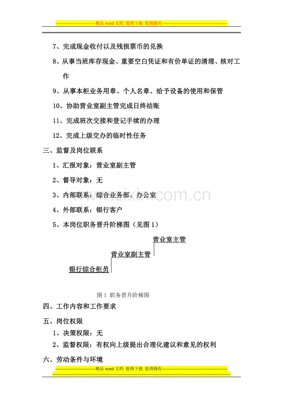 某银行柜员岗位说明书.doc_第2页
