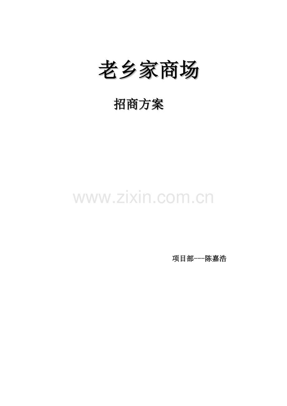 老家乡商场招商方案.doc_第1页
