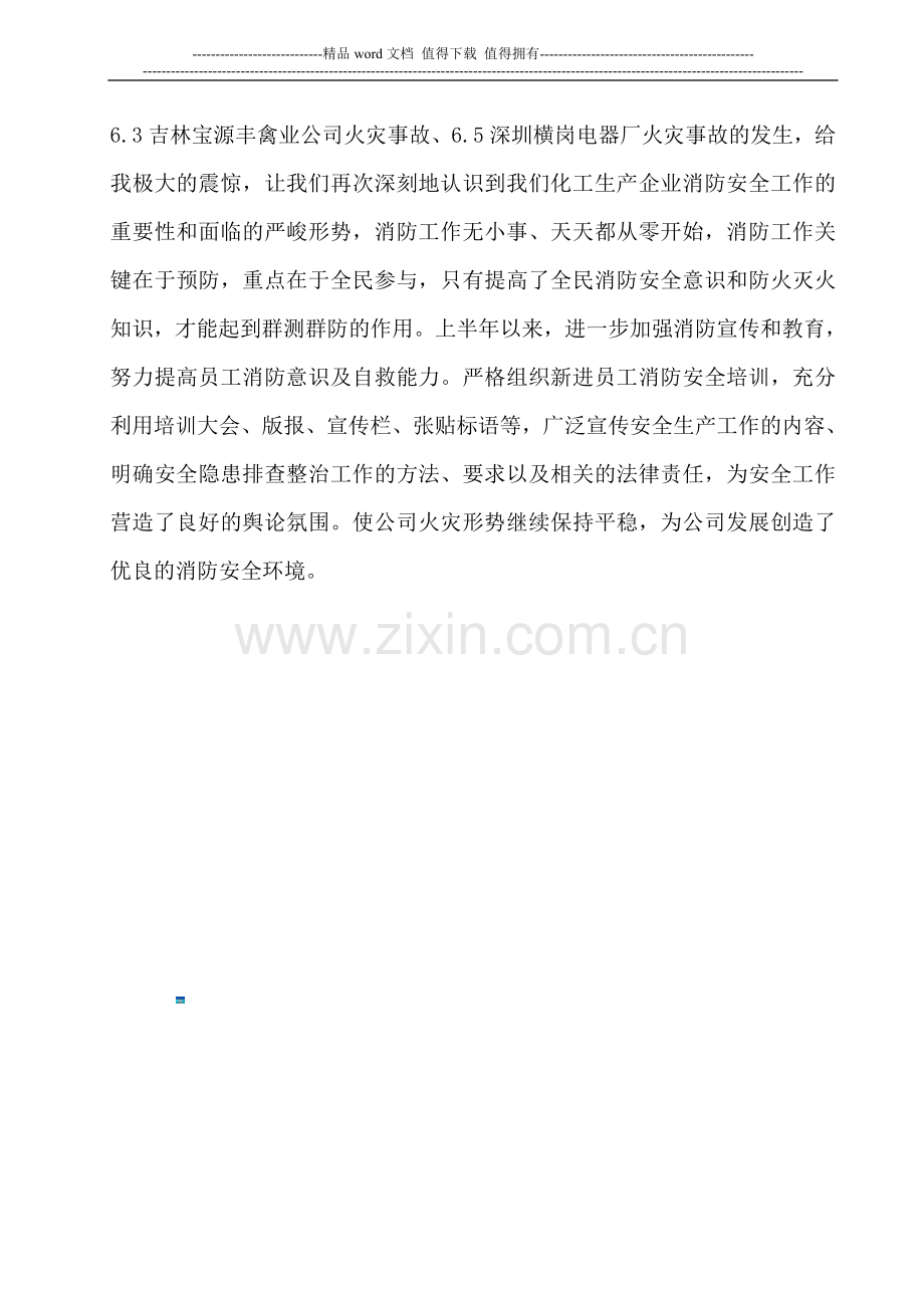消防安全履职情况的报告.doc_第2页