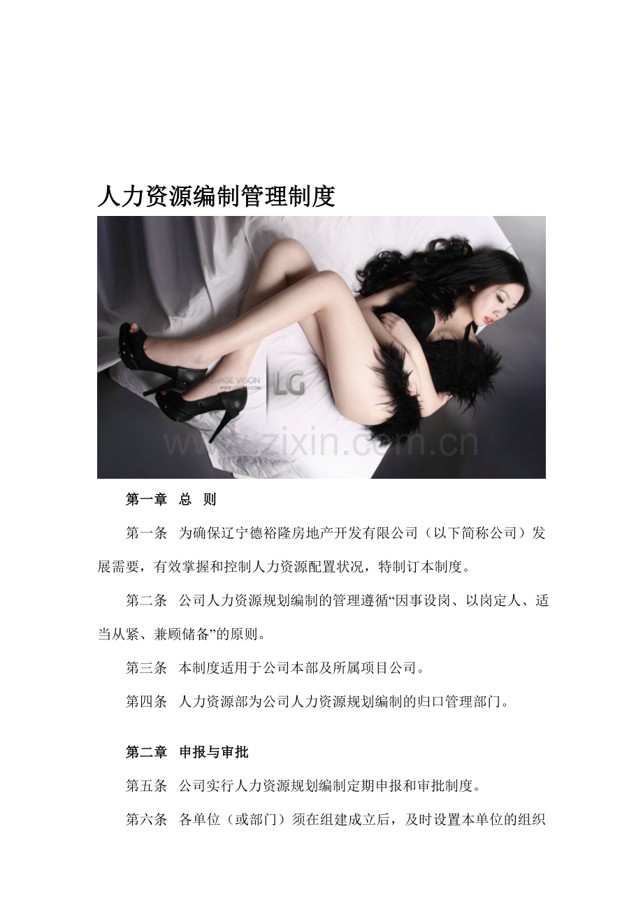 人力资源编制管理制度.doc_第1页