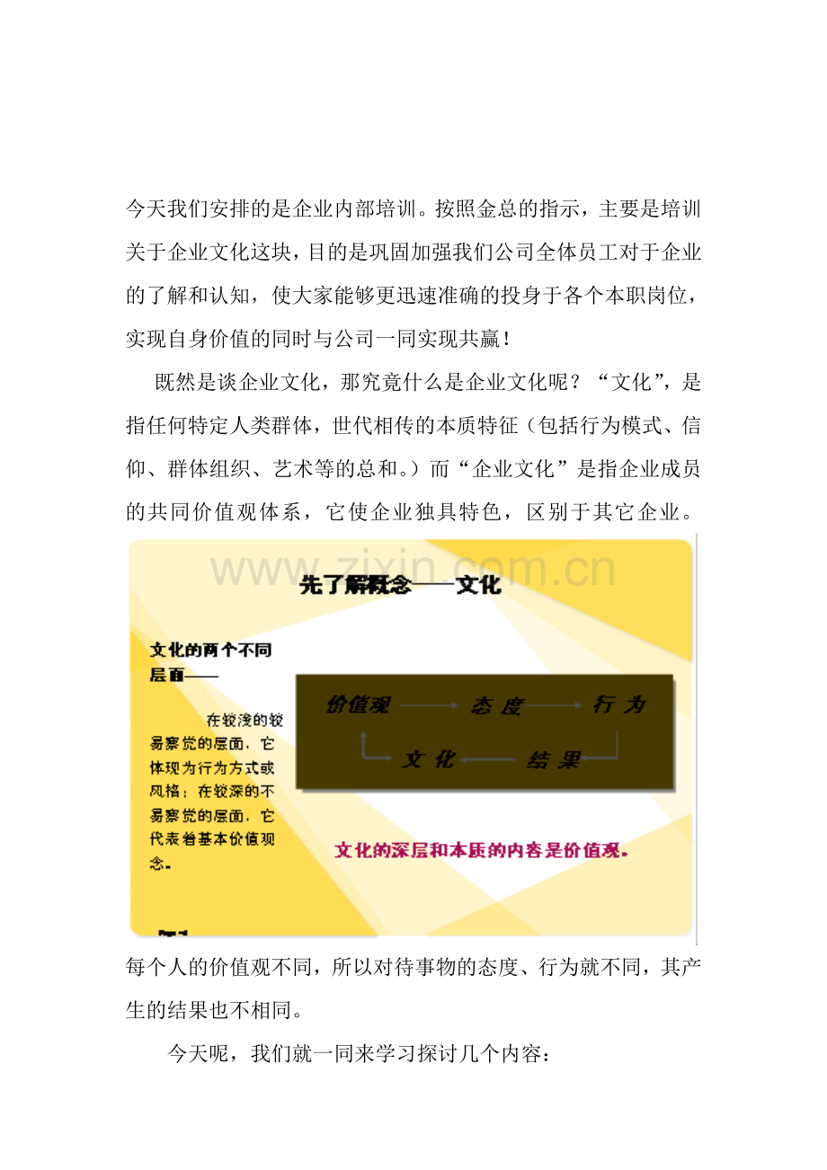 今天我们安排的是企业内部培训1.doc_第1页