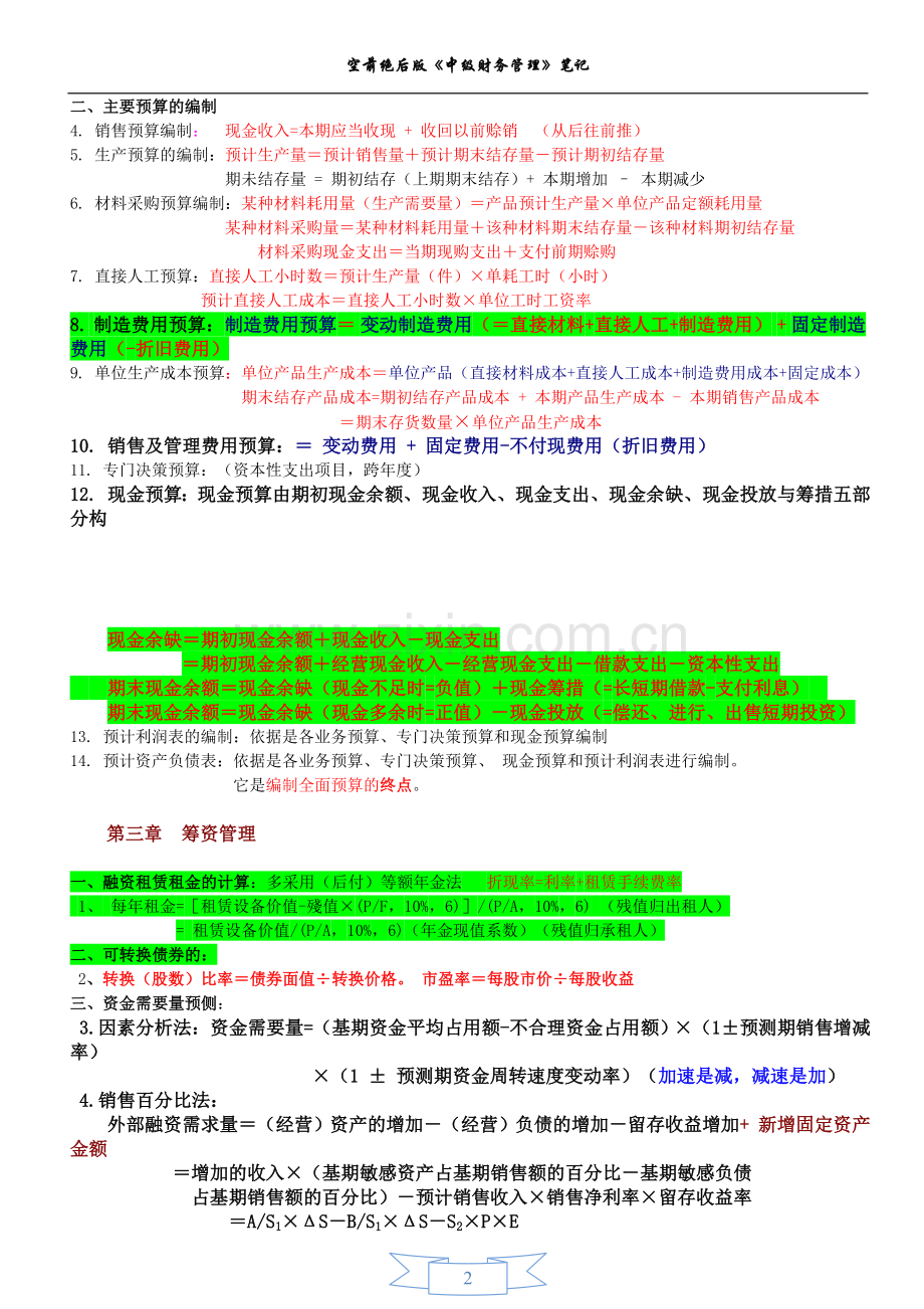 财务管理公式总结大全.doc_第2页