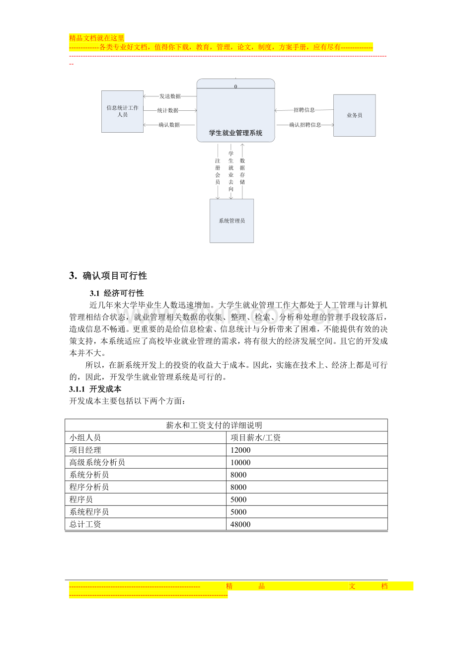 学生就业管理系统项目计划说明书.doc_第2页