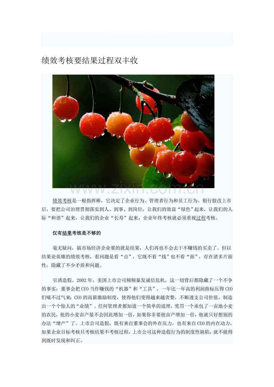 绩效考核要结果过程双丰收.doc_第1页