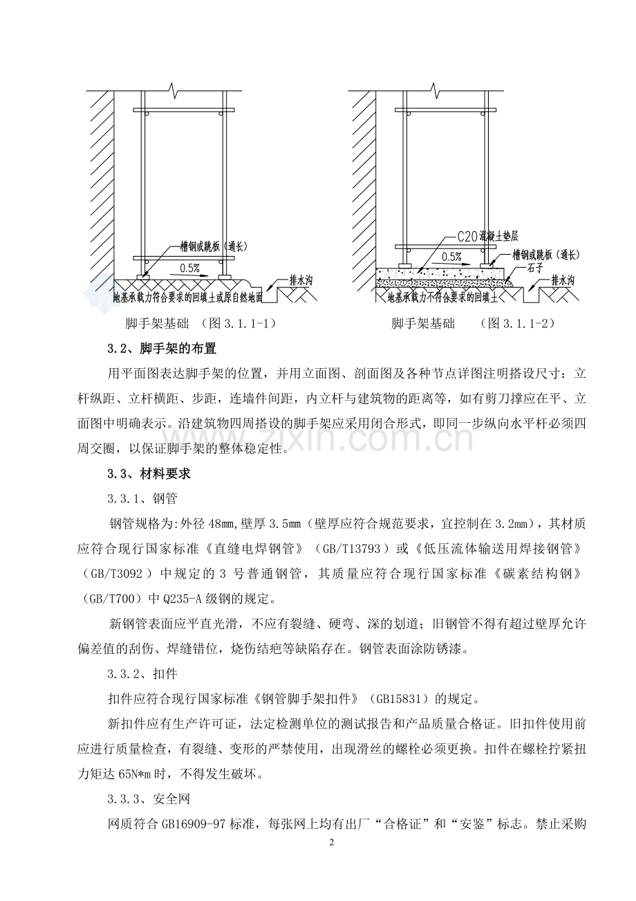 落地式钢管脚手架搭设施工质量控制要点-secret.doc_第2页