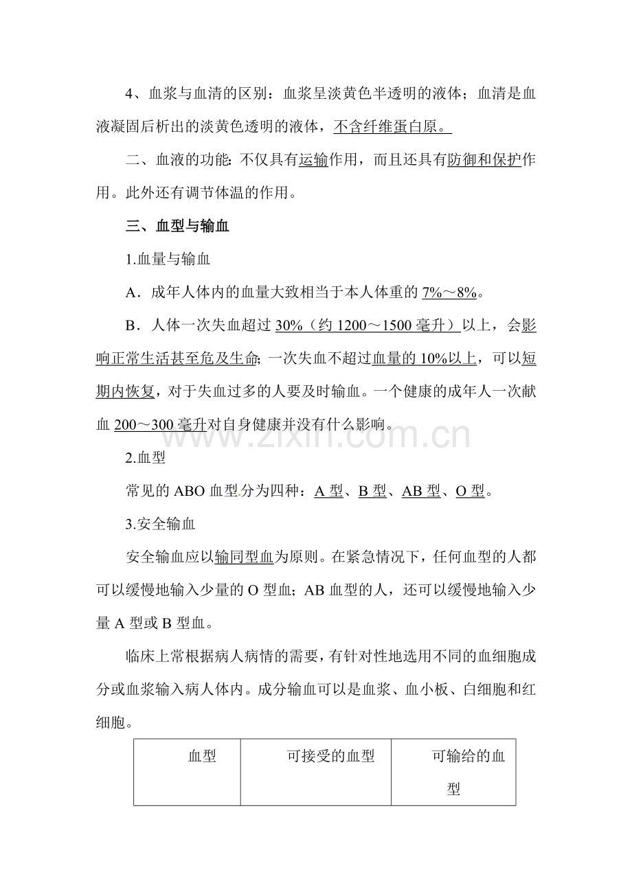 2016届中考生物知识梳理复习检测4.doc_第2页