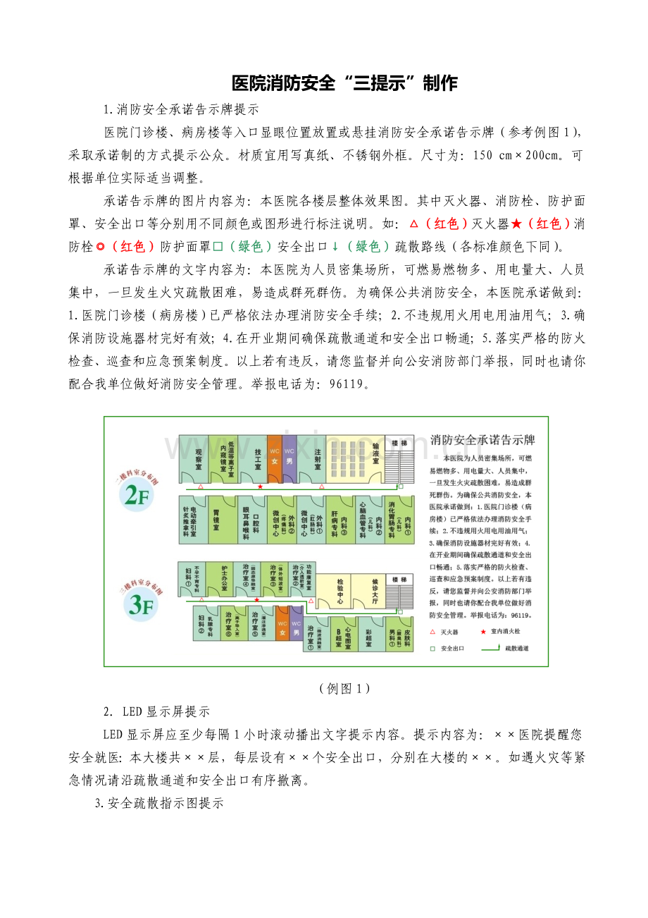 医院消防安全“三提示”制作.doc_第1页