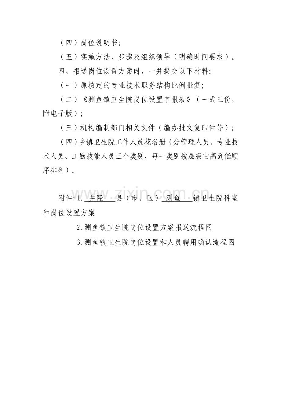 测鱼镇卫生院科室和岗位设置方案.doc_第2页