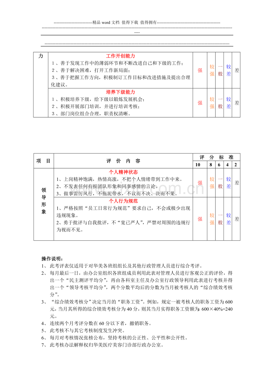 华美绩效考核办法..doc_第2页