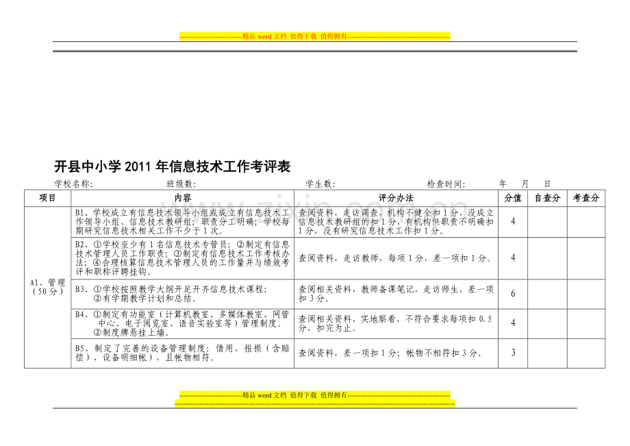 开县中小学现代教育技术装备考核细则..doc_第1页