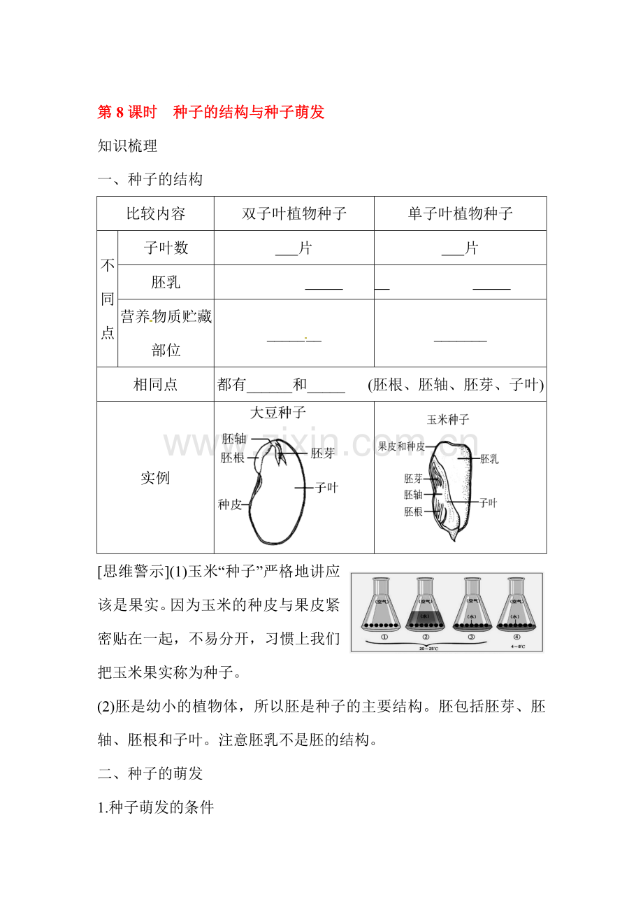2016届中考生物知识点梳理复习检测48.doc_第1页