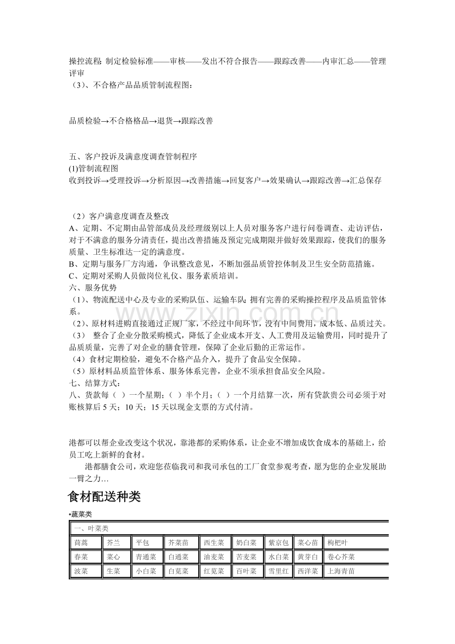 膳食公司蔬菜配送方案与种类.doc_第2页