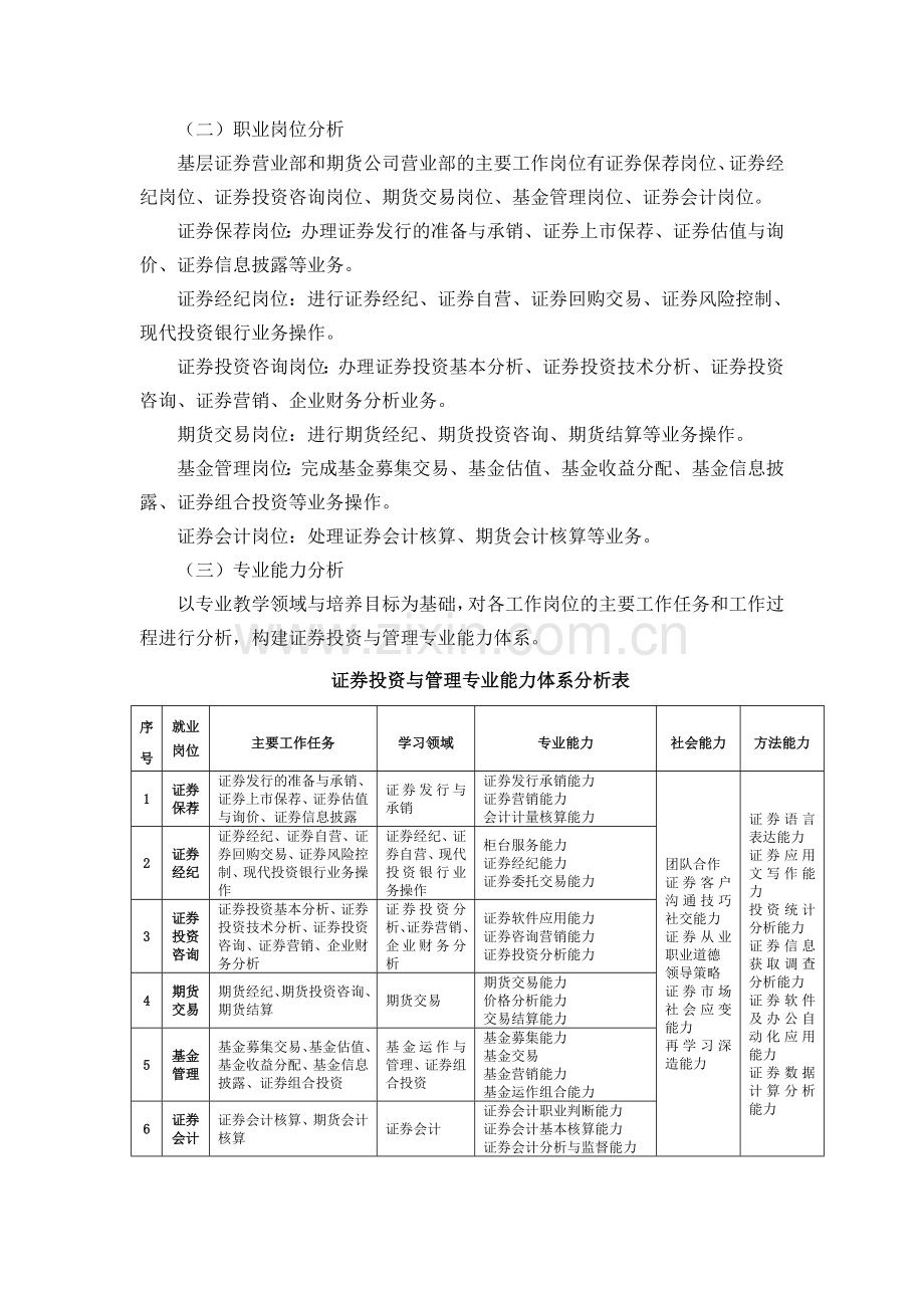 证券投资与管理专业人才培养方案.doc_第2页