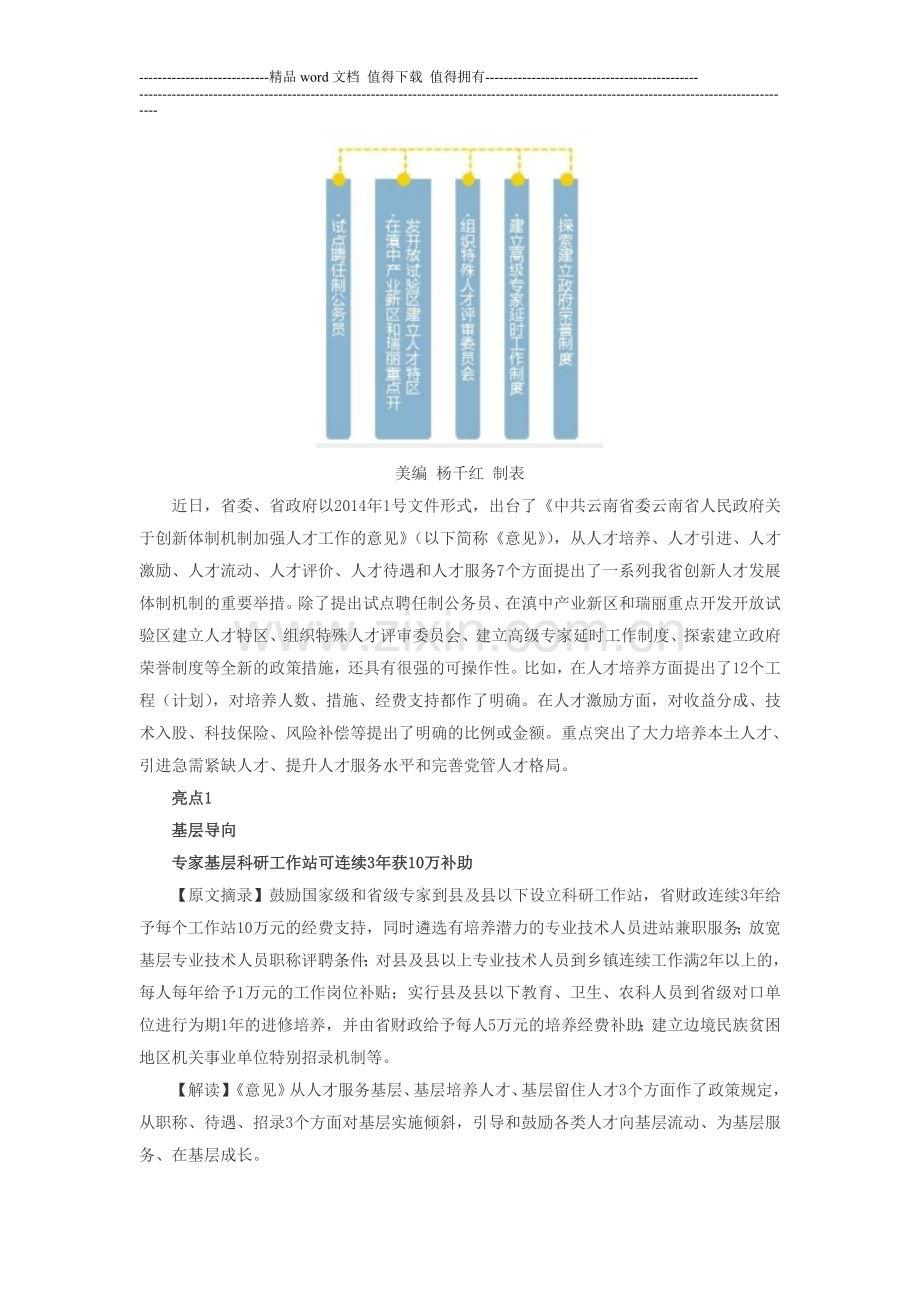 云南将建两个人才特区-特殊岗位试水聘任制公务员.doc_第2页