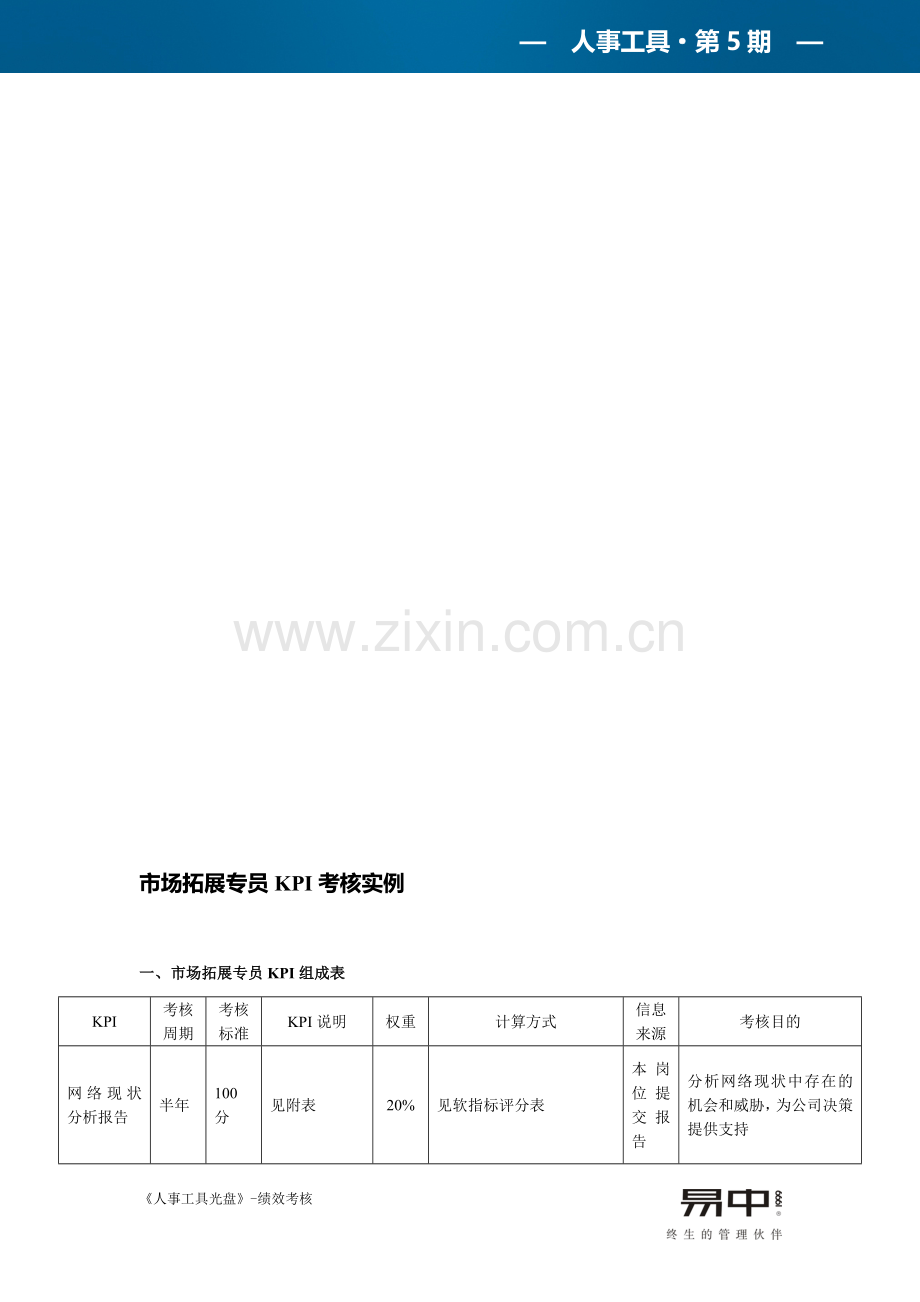 市场拓展专员KPI考核实例.doc_第1页