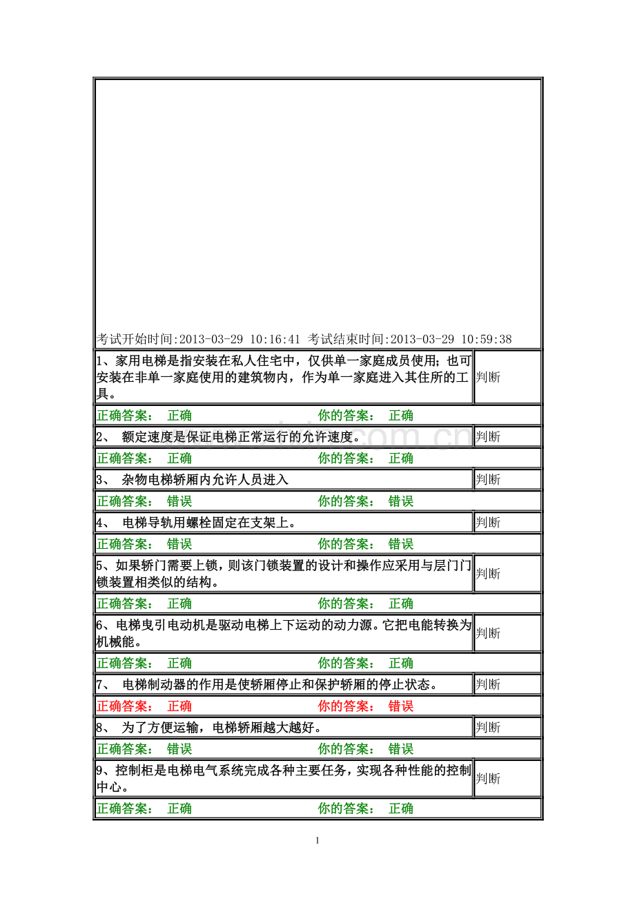 特种设备安全管理考试电梯5.doc_第1页