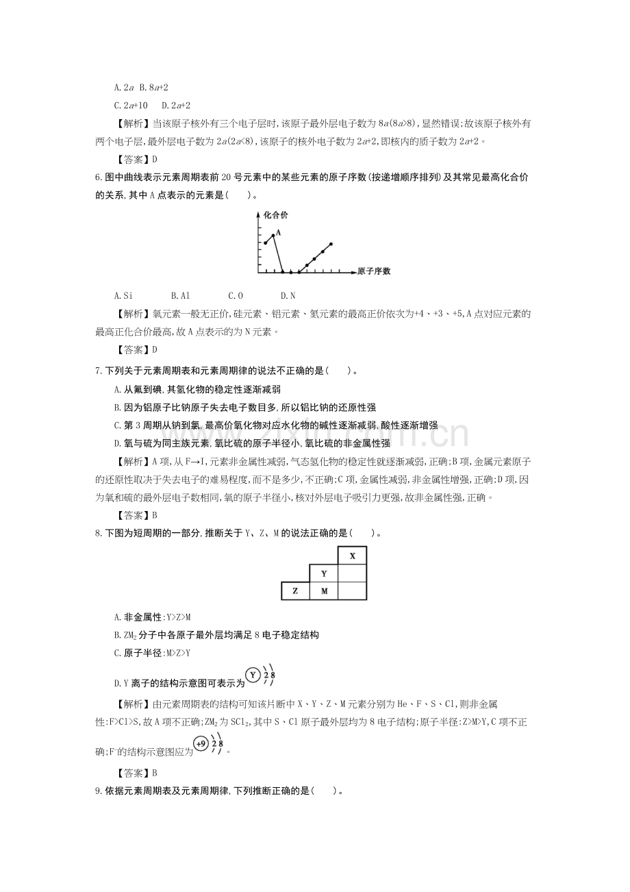 高一化学下册知识综合训练题55.doc_第2页