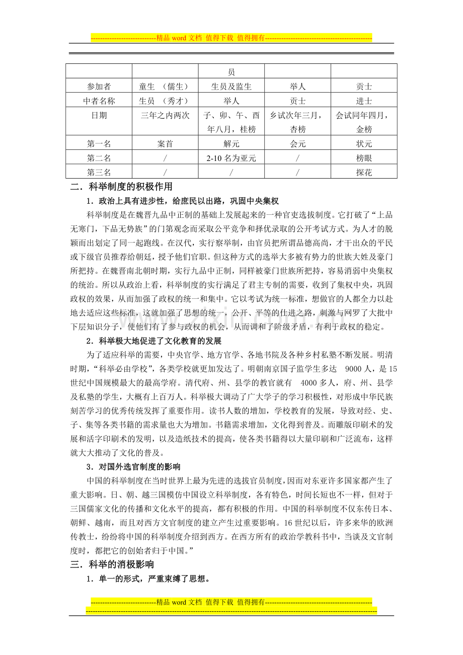 浅析中国的科举制度.doc_第2页