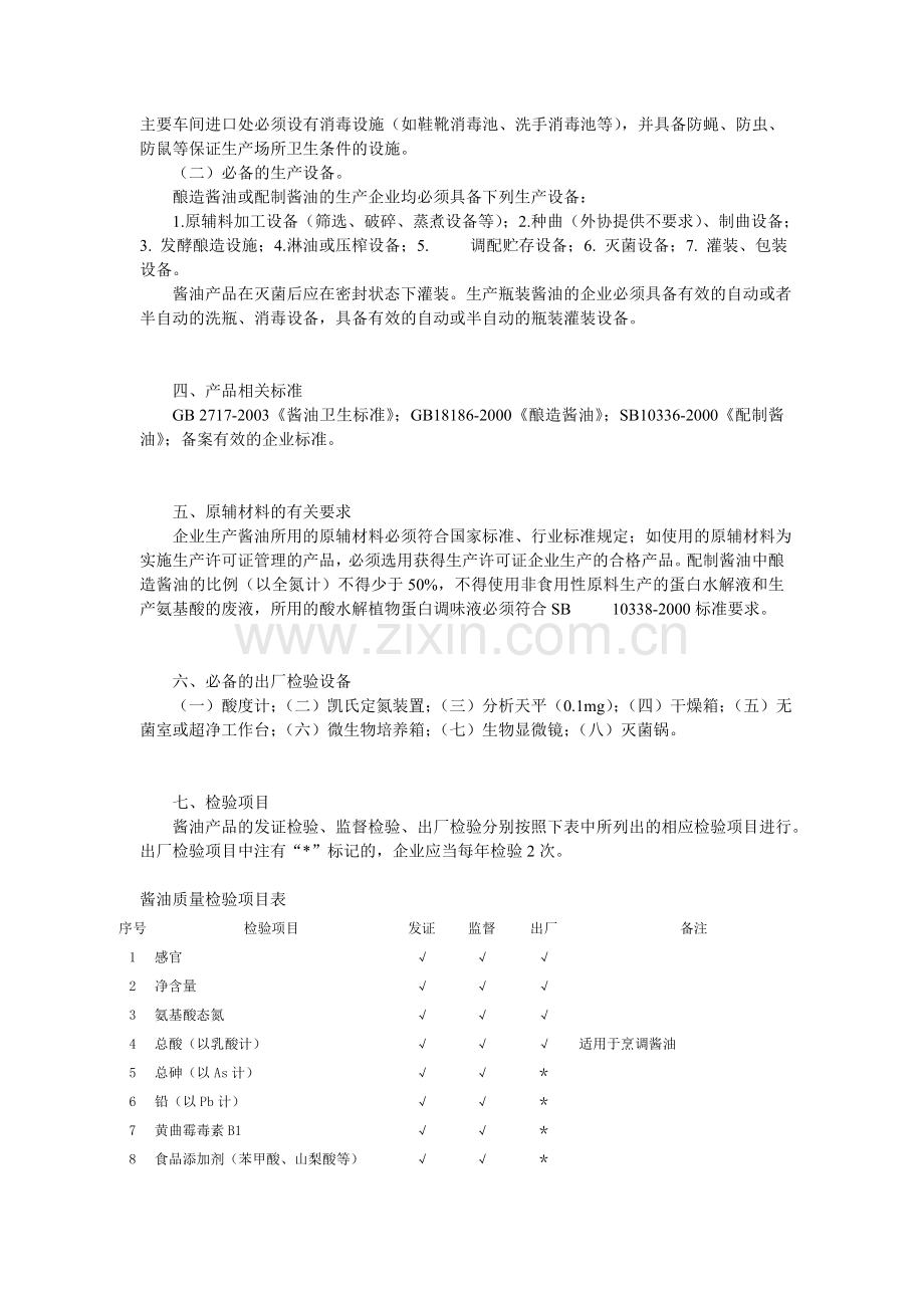酱油生产许可证实施细则.doc_第2页