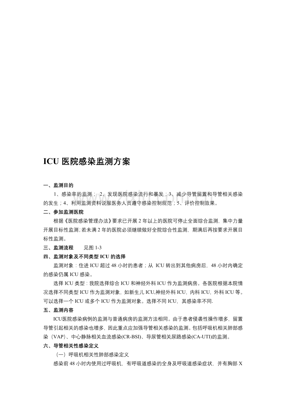 目标性检测-ICU监测方案.doc_第1页