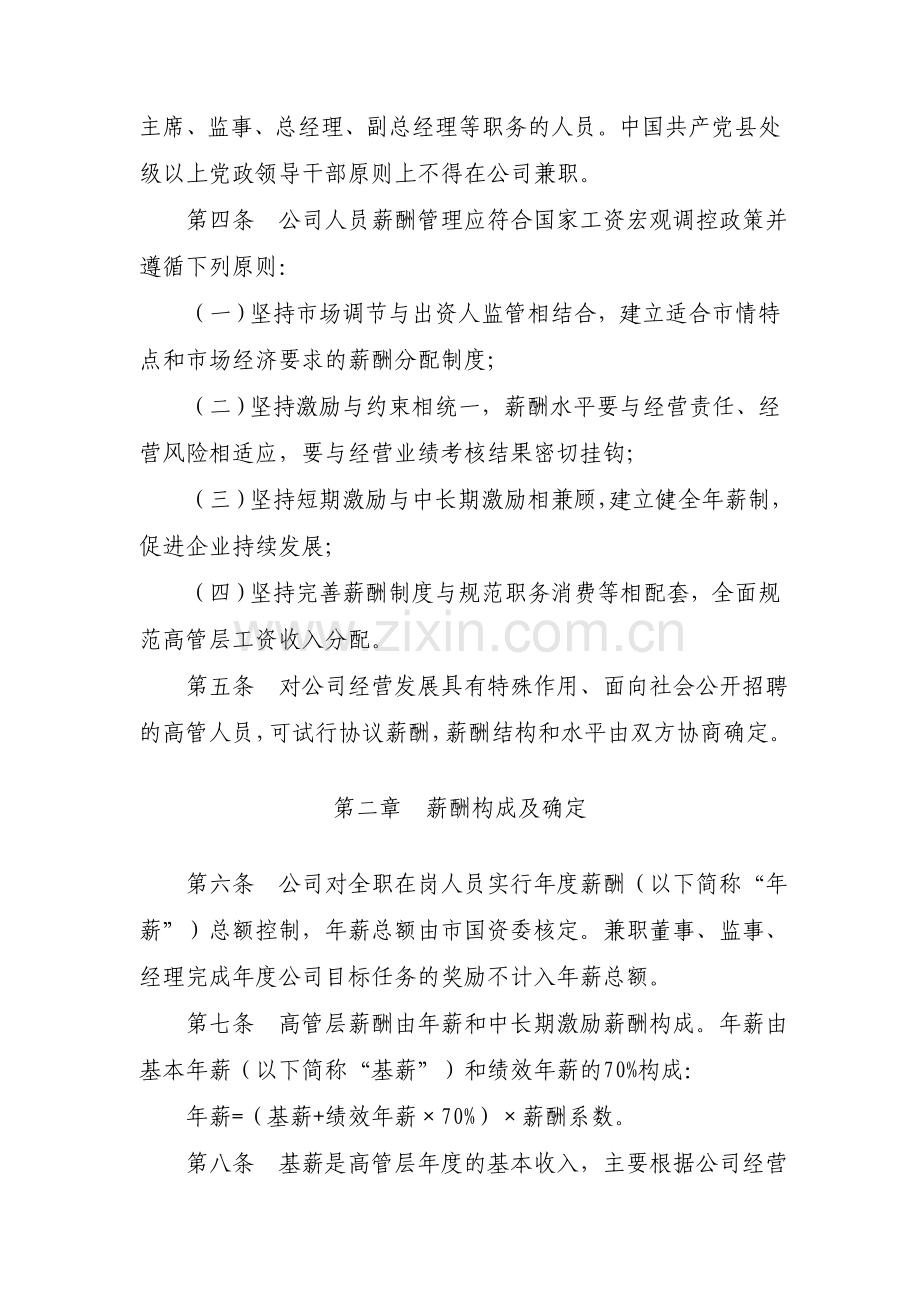 岳阳市投融资公司薪酬管理暂行办法.doc_第2页