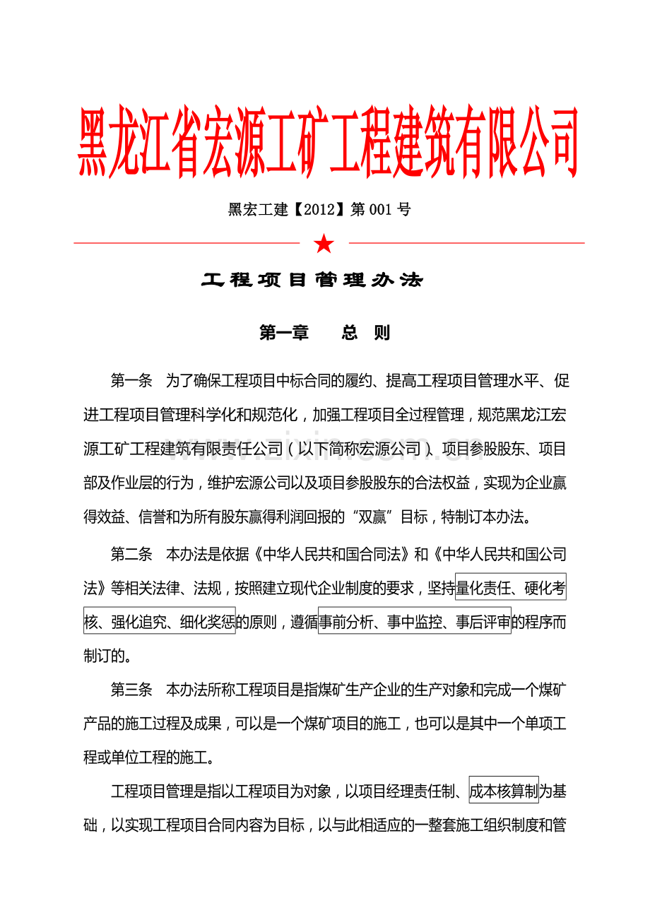 项目管理办法红头文件.doc_第1页