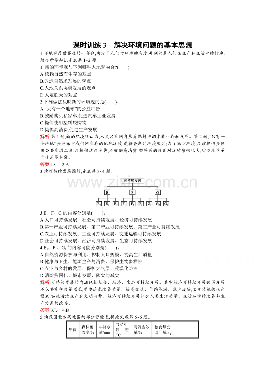 2015-2016学年高二地理下册同步练习题18.doc_第1页