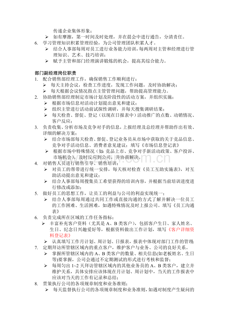 烟酒销售行业销售部岗位职责.doc_第2页