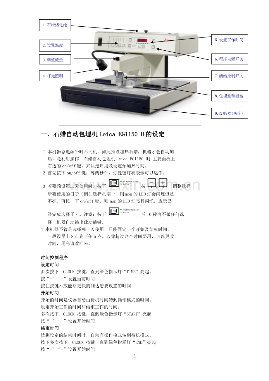LEICA-EG-1150包埋机操作规程.doc_第2页