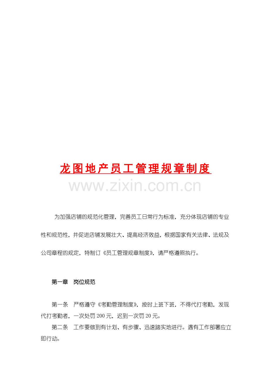 龙图房地产经纪人管理规章制度(新).doc_第1页