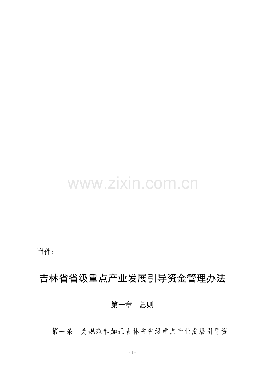 重点产业发展引导资金管理办法.doc_第1页