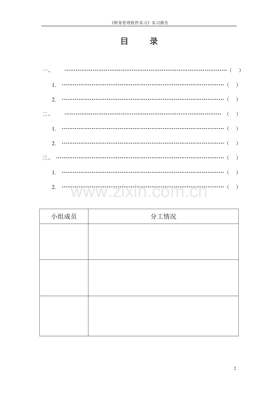 财管09123财务管理软件实习报告格式.doc_第2页