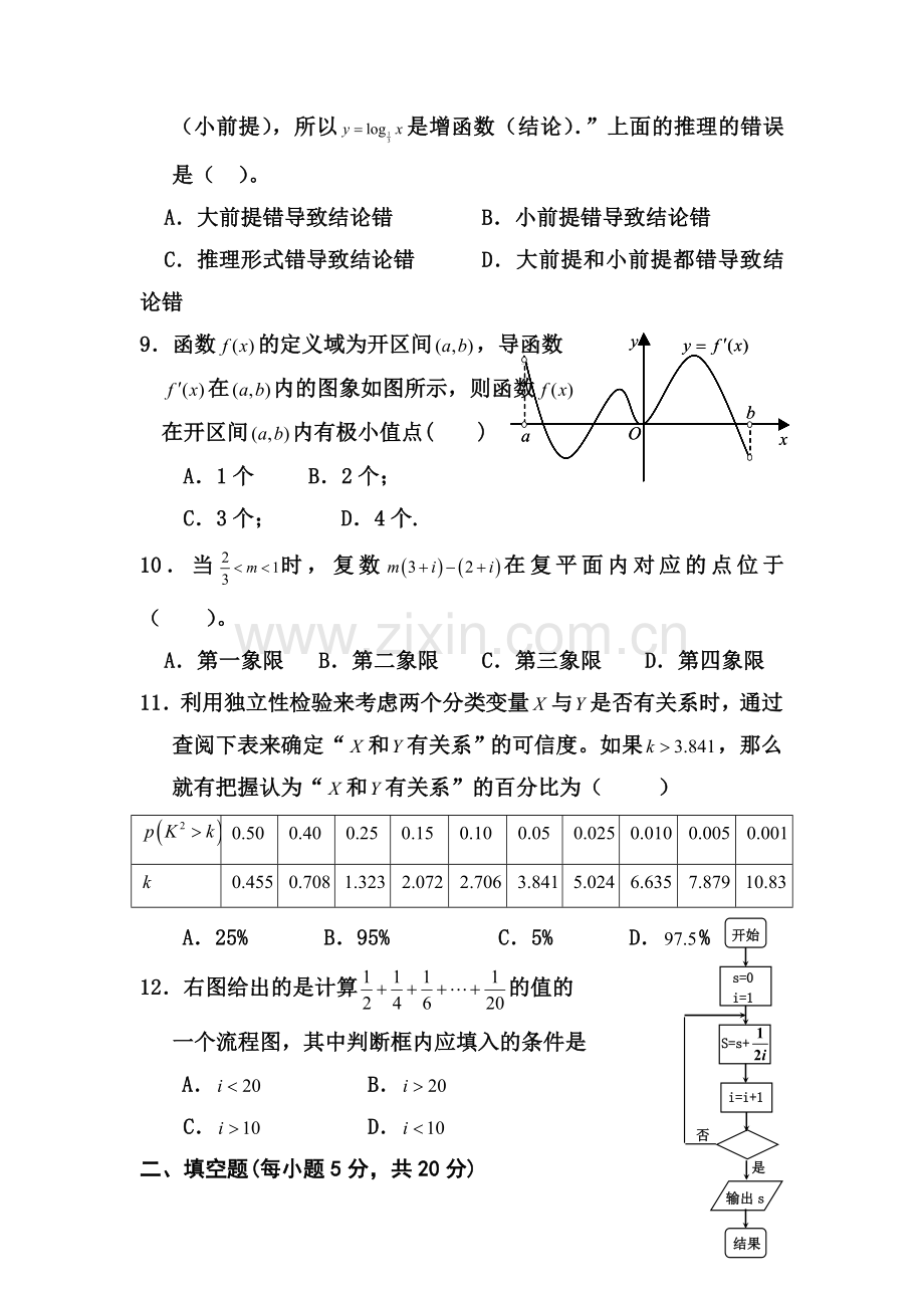 高二数学下册期中调研测试题7.doc_第2页