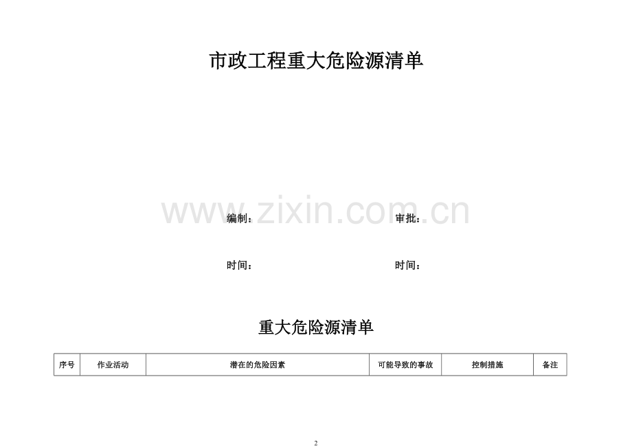 重大危险源清单(市政).doc_第2页