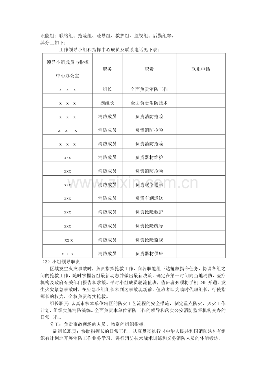 事故应急救援预案及响应-火灾事故应急救援方案.doc_第2页