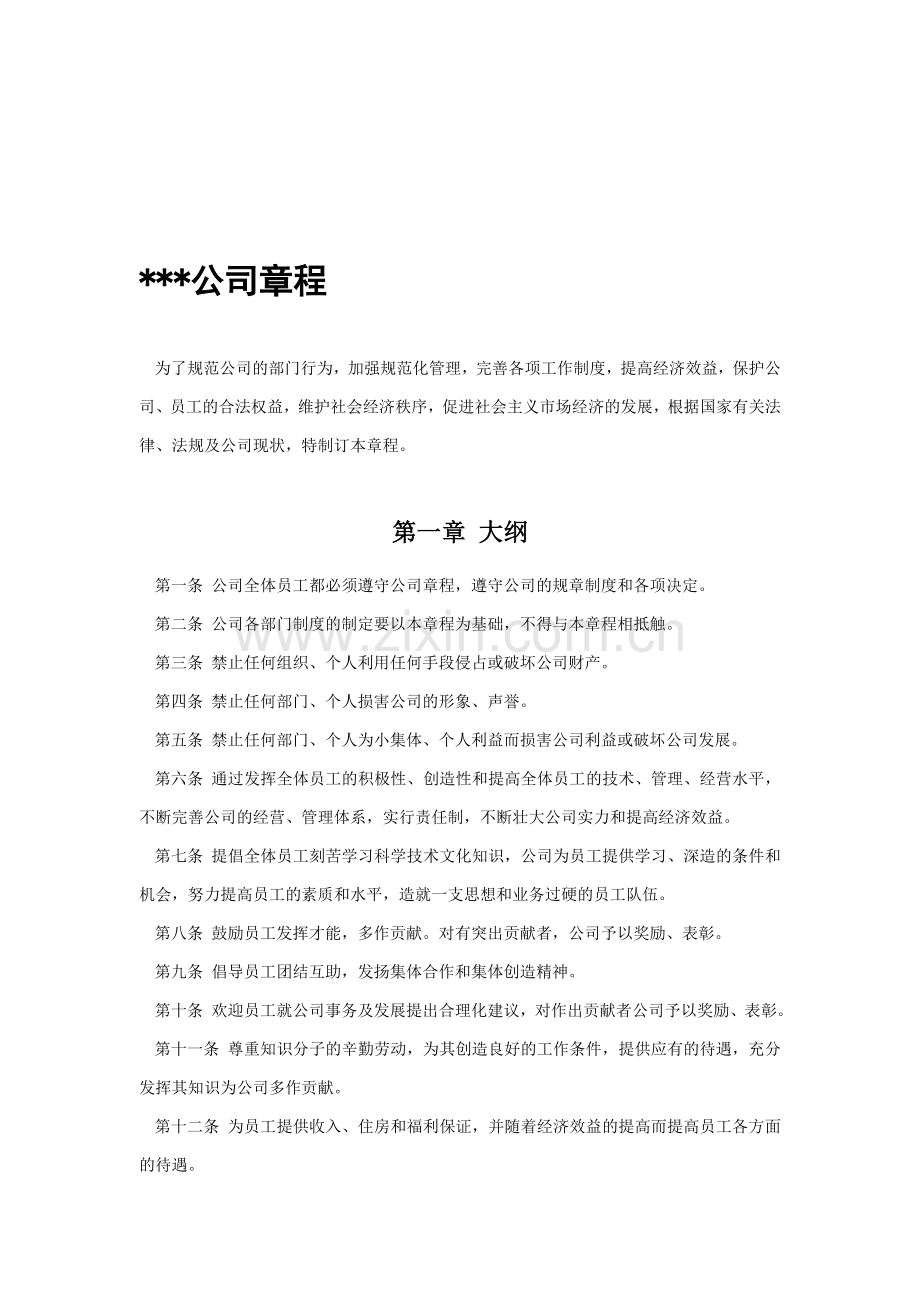 中小生产企业管理章程.doc_第1页