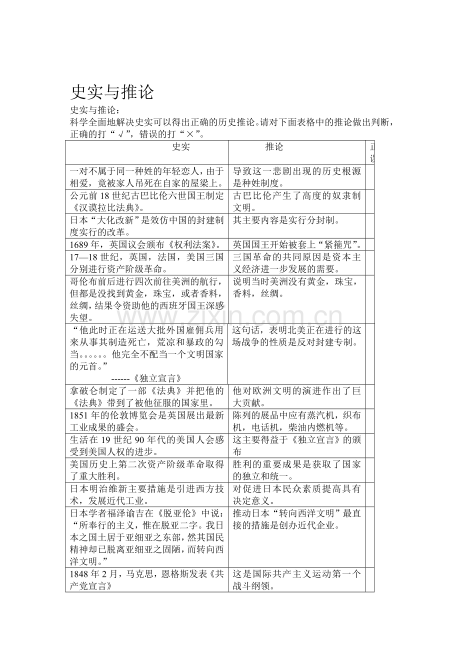 2015届中考历史第二轮讲练测试题3.doc_第1页