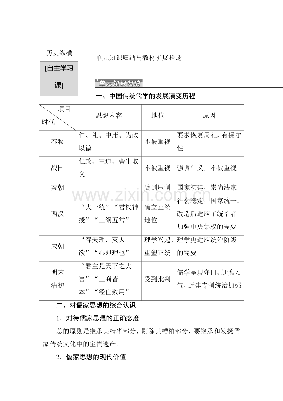 2015届高考历史第一轮跟踪演练习题1.doc_第1页