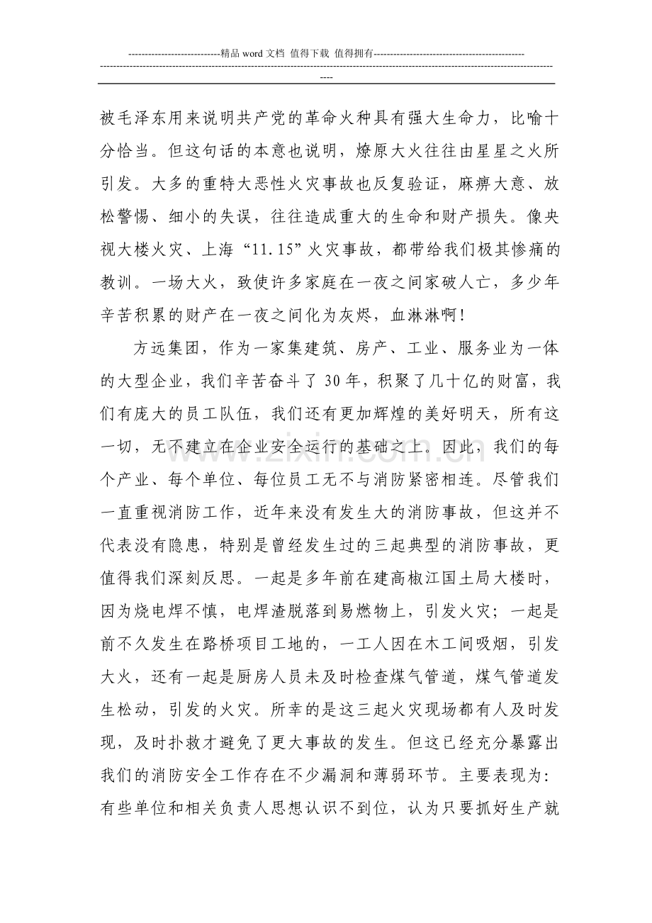 消防安全工作会议上的领导讲话稿(修改稿).doc_第2页