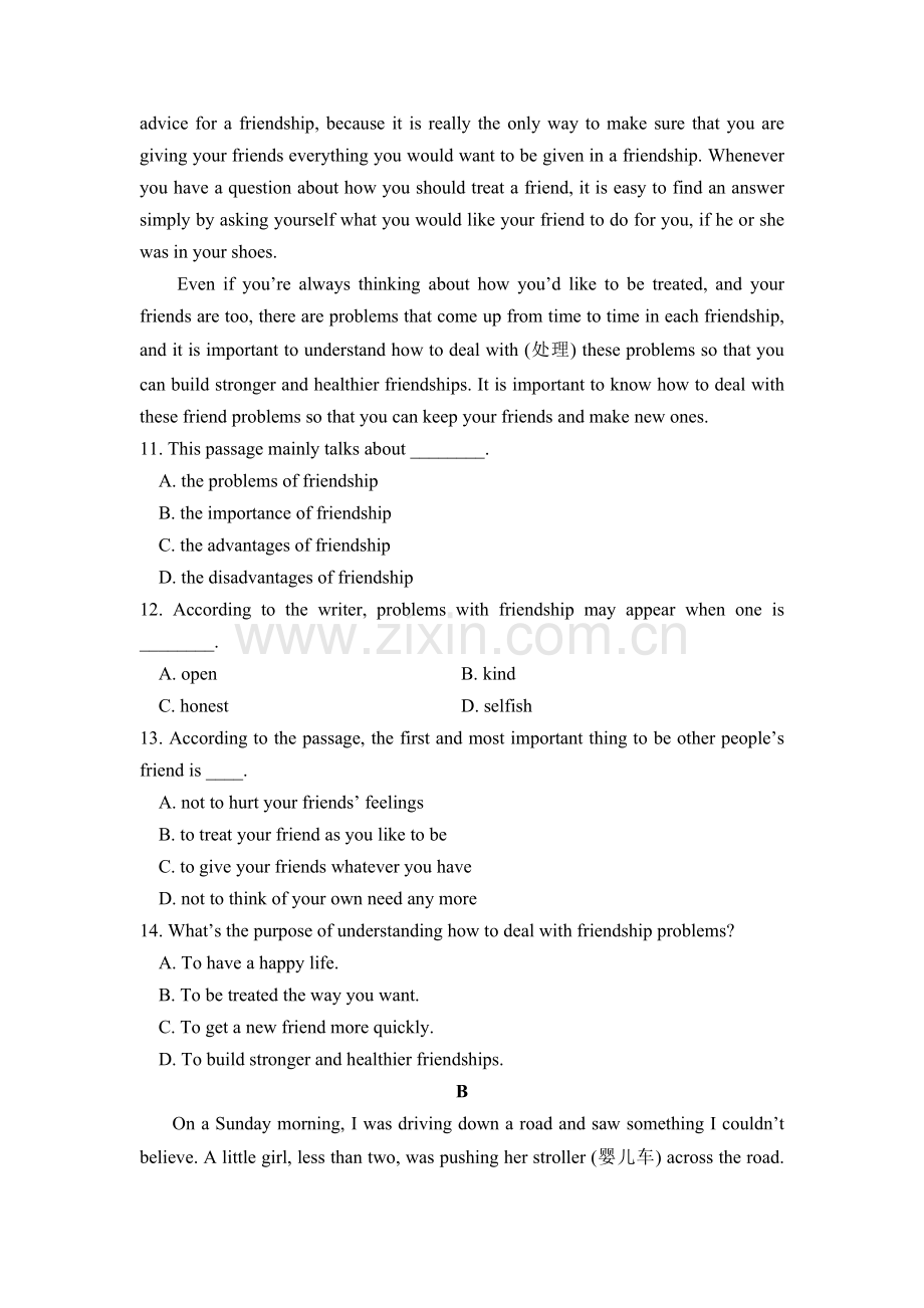 2016-2017学年高一英语上册章节综合练习题29.doc_第2页