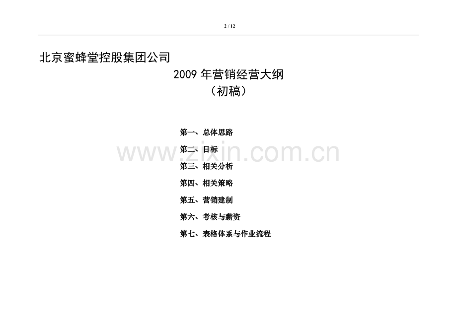 北京蜜蜂堂2009年营销大纲.doc_第2页