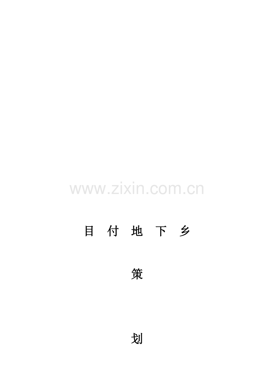 2011年大理返乡调查策划书.doc_第1页