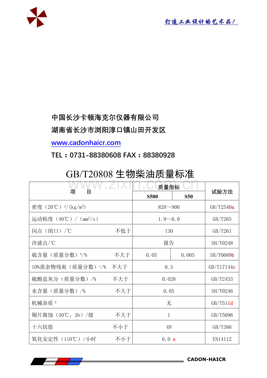 提供生物柴油检测技术全套解决方案.doc_第2页