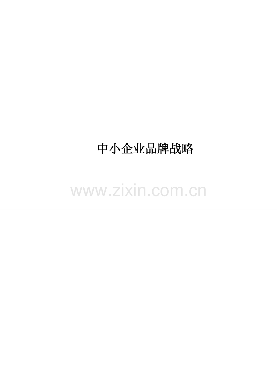 企业品牌战略.doc_第1页