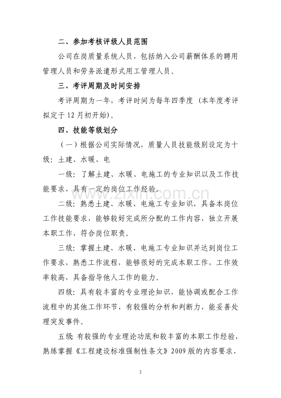 质量技术系统人员考核评级管理办法(质检试行).doc_第2页